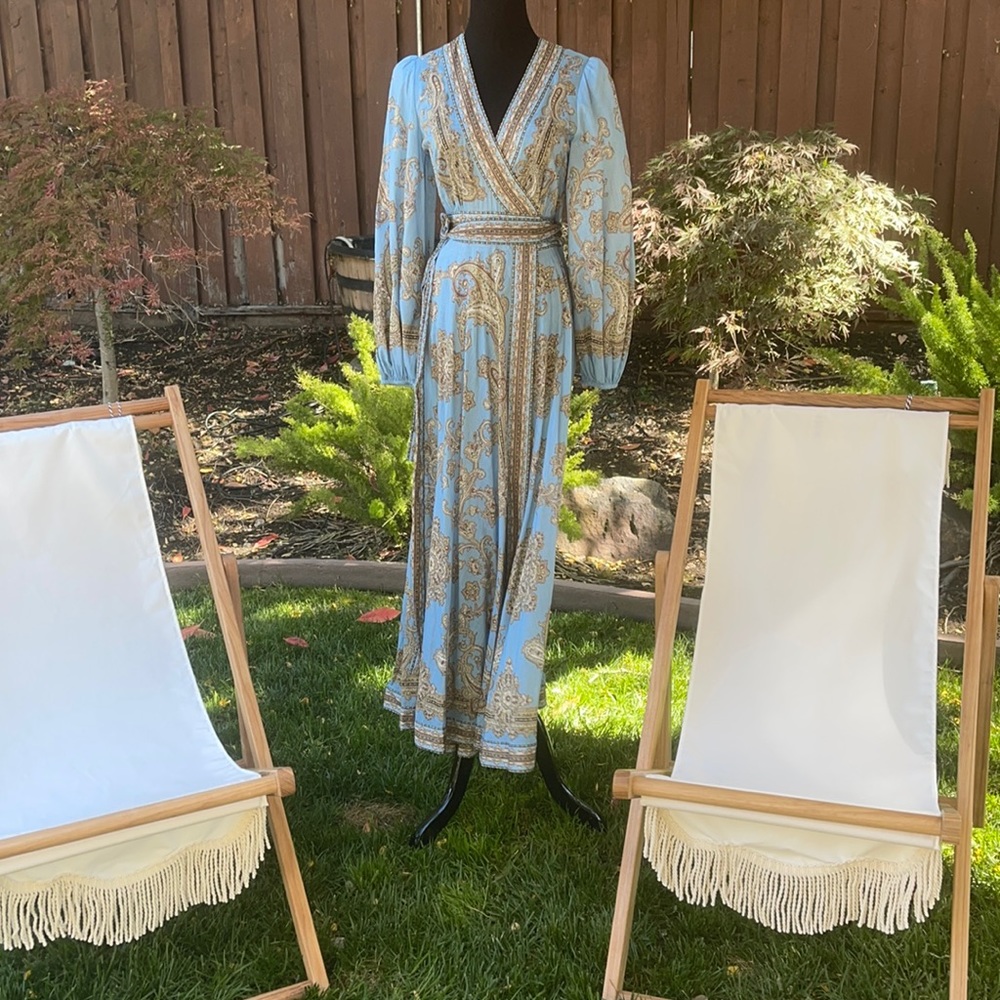 Zimmermann Fiesta Long Wrap Dress